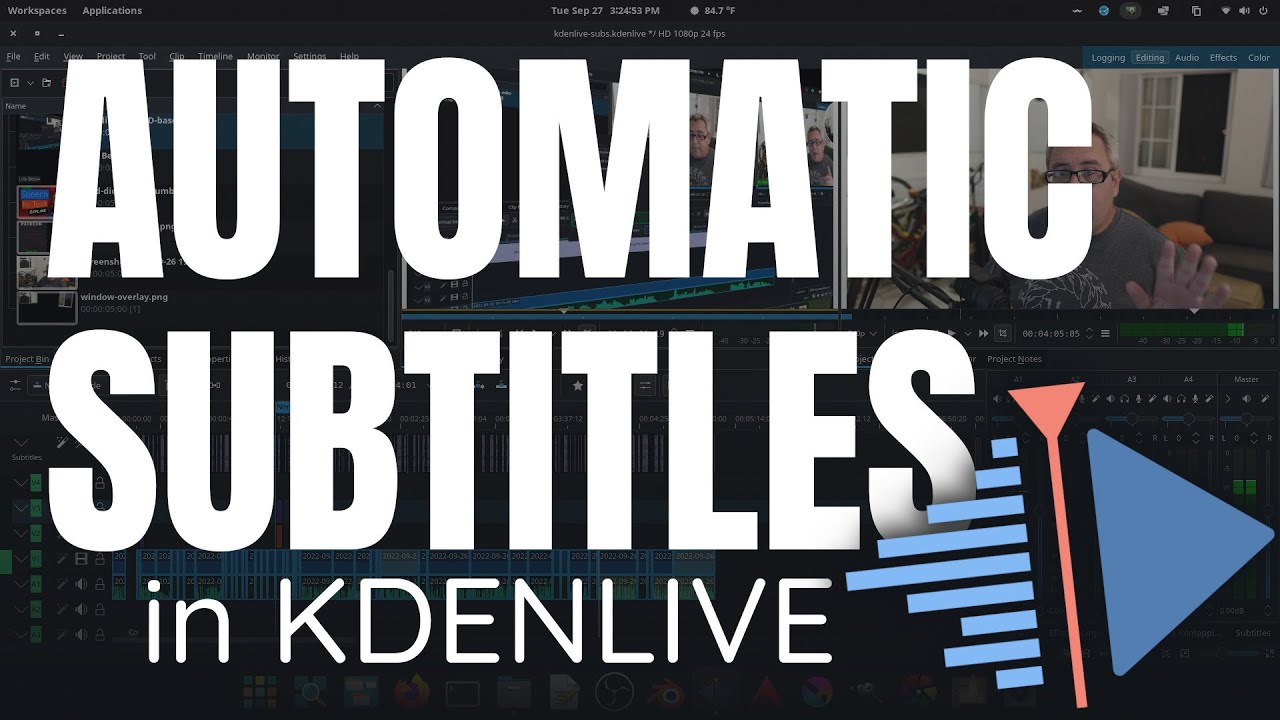 Автоматические субтитры с Kdenlive