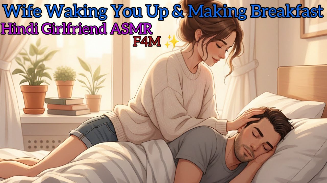 Your wife wakes you up 💋 | Morning vibes | Hindi Girlfriend ASMR (F4M) ✨