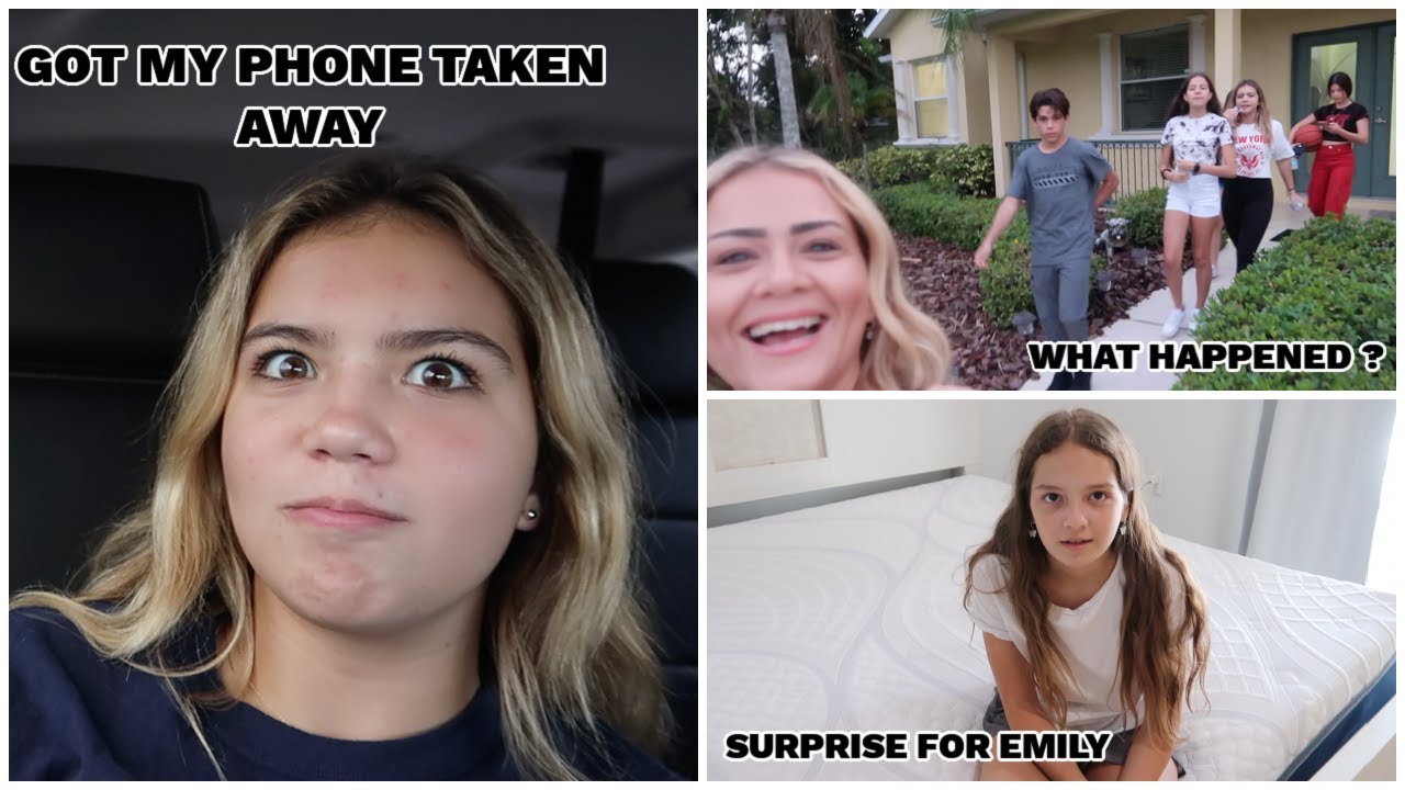 GOT MY PHONE TAKEN AWAY  / SURPRISE FOR EMILY  /SCHOOL HAUL / The group 