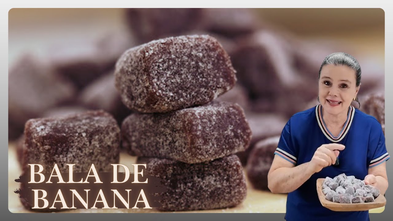 🍌✨ Bala de banana caseira — aquele docinho que tem gosto de infância!