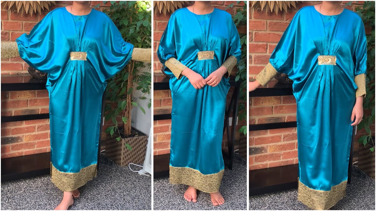 Cowl kaftan easy cutting and stitching tutorial | stylish kaftan