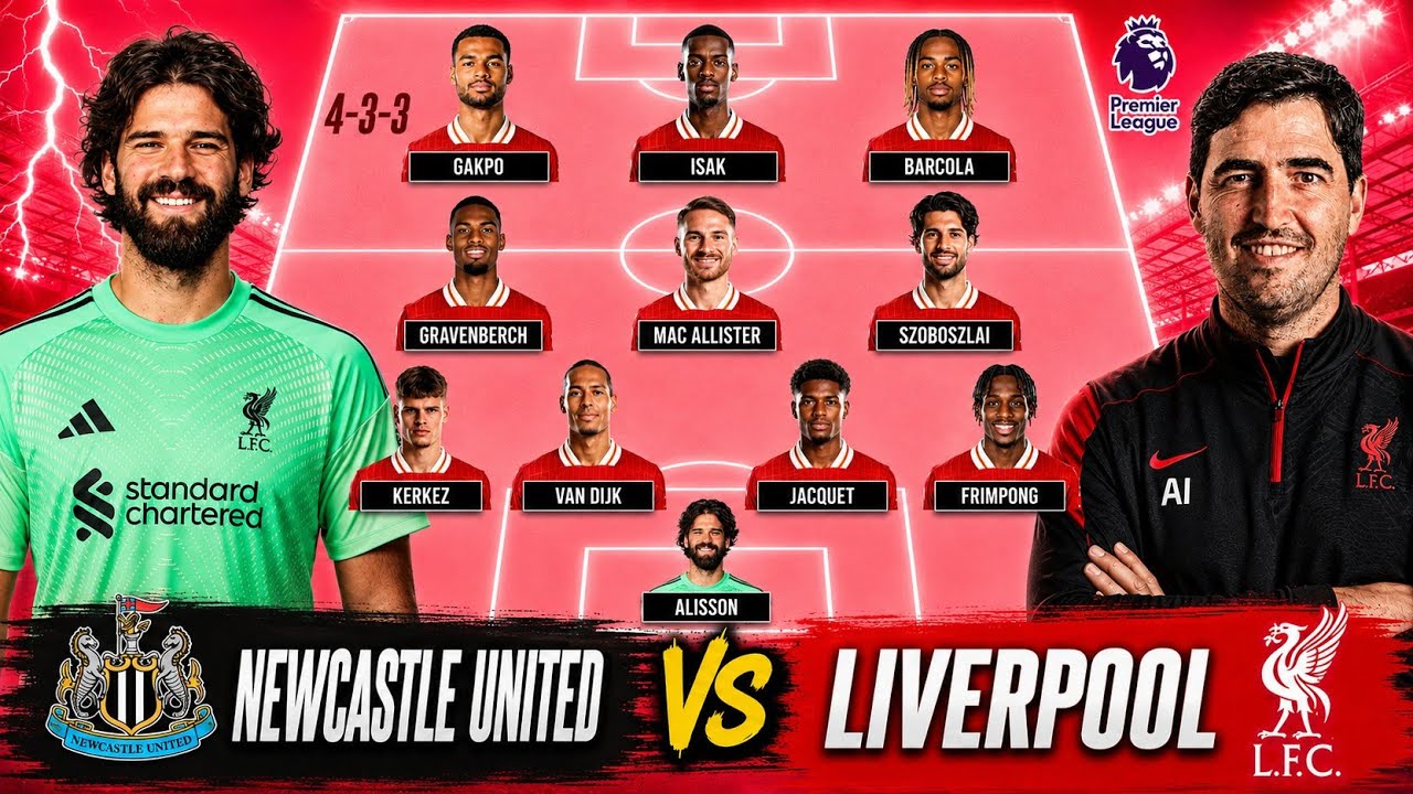 IRAOLA'S EPL DEBUT! Liverpool's SCARY New Line-up vs Newcastle United With New Transfers 🔥