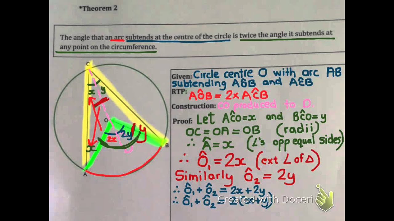 Circle Geometry Theorem 2