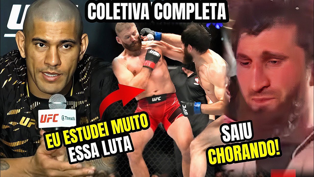 🔥SHOW NA COLETIVA! ALEX PEREIRA MANDA RECADO PARA ANKALAEV, RESPONDE KHAMZAT CHIMAEV E PESO PESADOS!