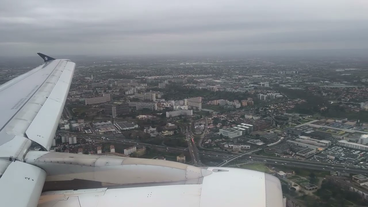 Flight AF6118 | Air France Airbus A320-214 Arrival at Toulouse (TLS) (4K)