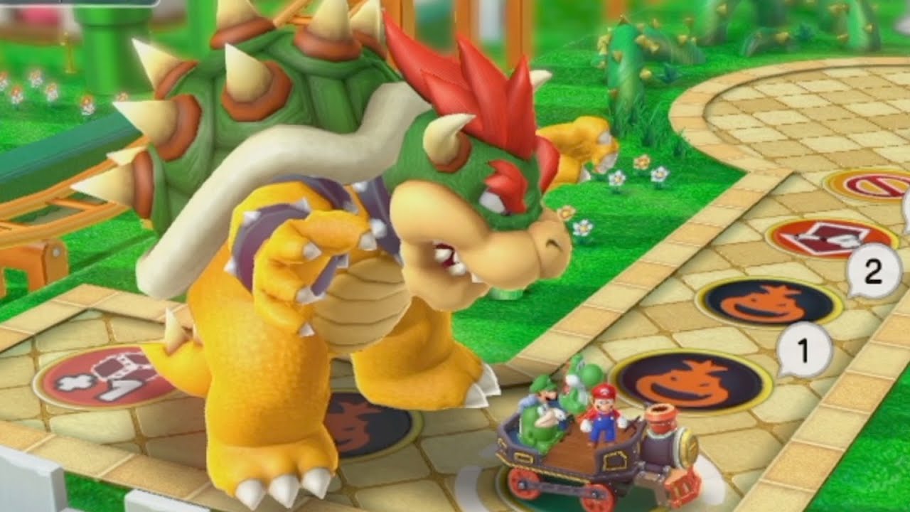 Mario Party 10 Walkthrough Part 1 - Bowser Party (Mushroom Park)