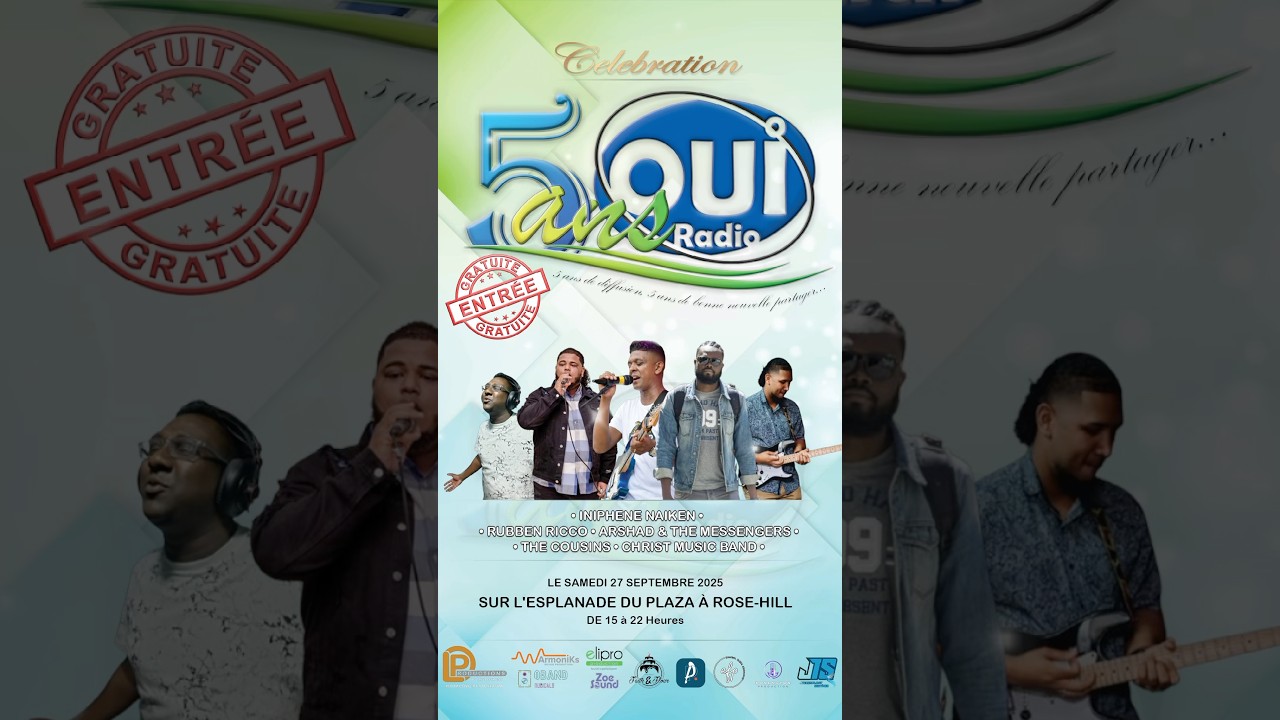 C&eacute;l&eacute;bration des 5 ans de OUi Radio #OuiRadio5ans #ConcertGratuit #RoseHill