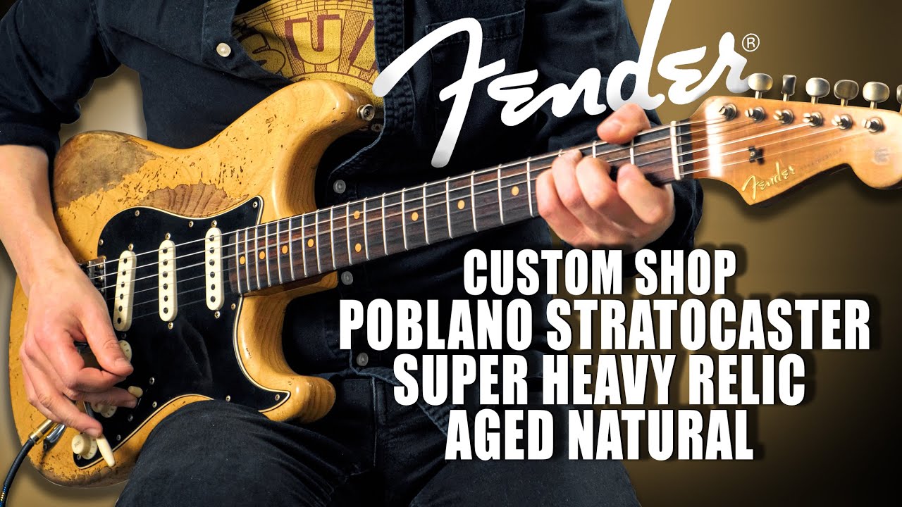 Let The Tones Do The Talking... Fender CS Poblano Stratocaster Super Heavy Relic Aged Natural