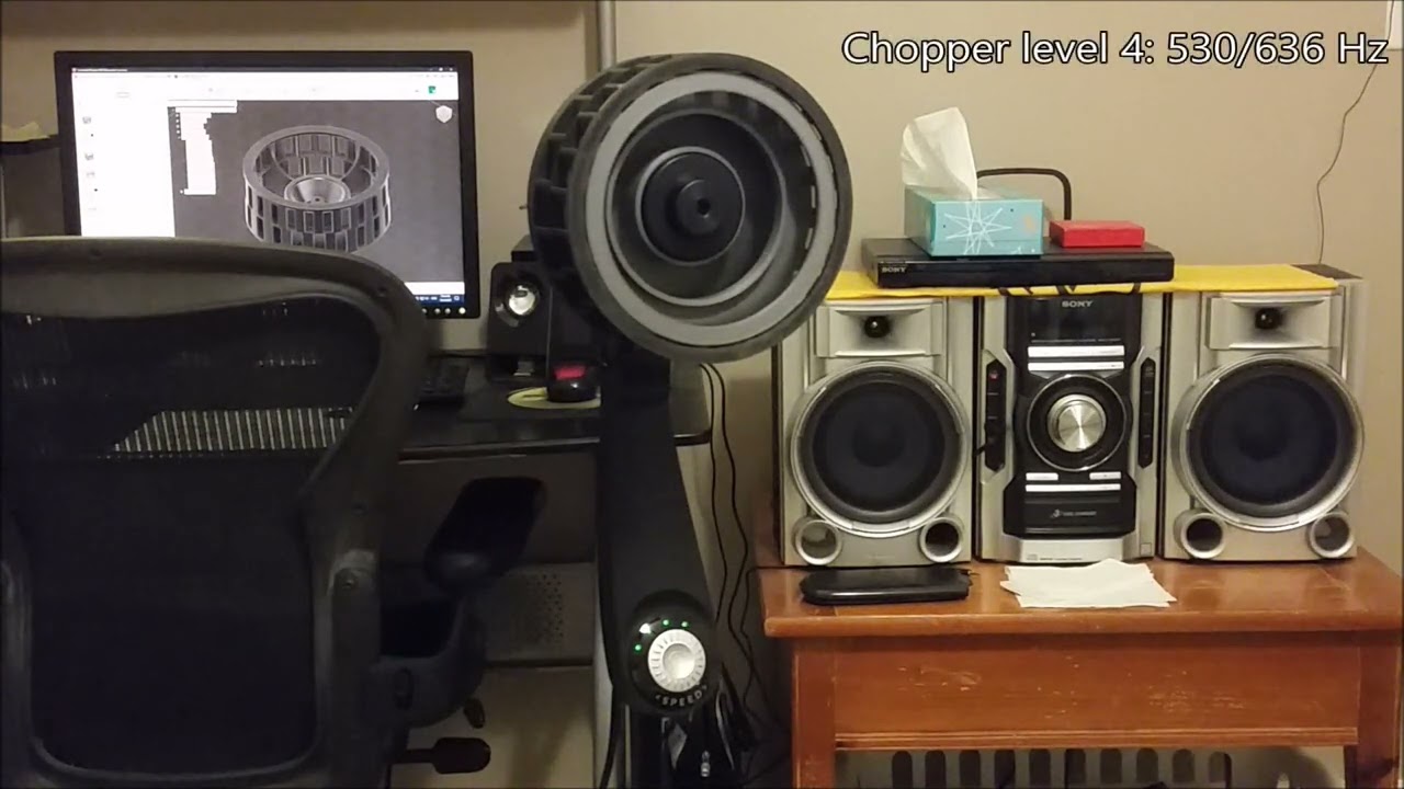 3D-printed Lasko 20/24 Port siren - All chopper levels