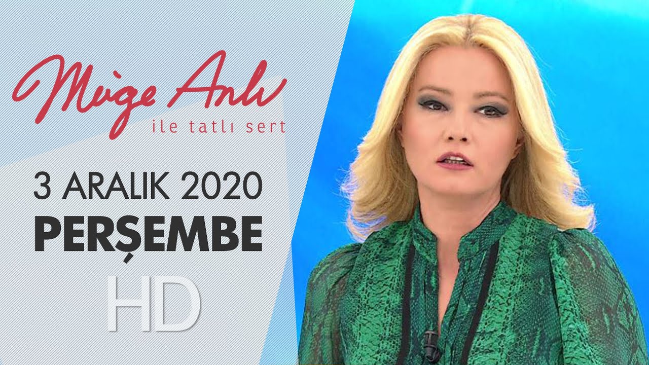 M&uuml;ge Anlı ile Tatlı Sert 3 Aralık 2020 | Perşembe