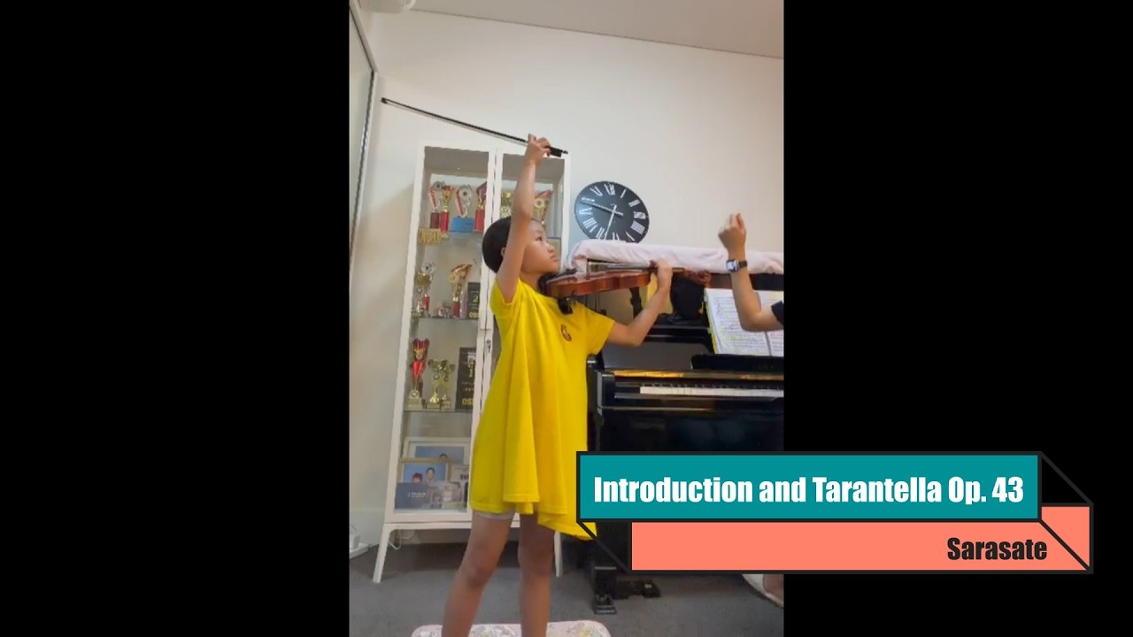 [Sarah Moon (8yrs)_Violin 바이올린] Introduction and Tarantella Op. 43 by Sarasate / 5 minutes Clip