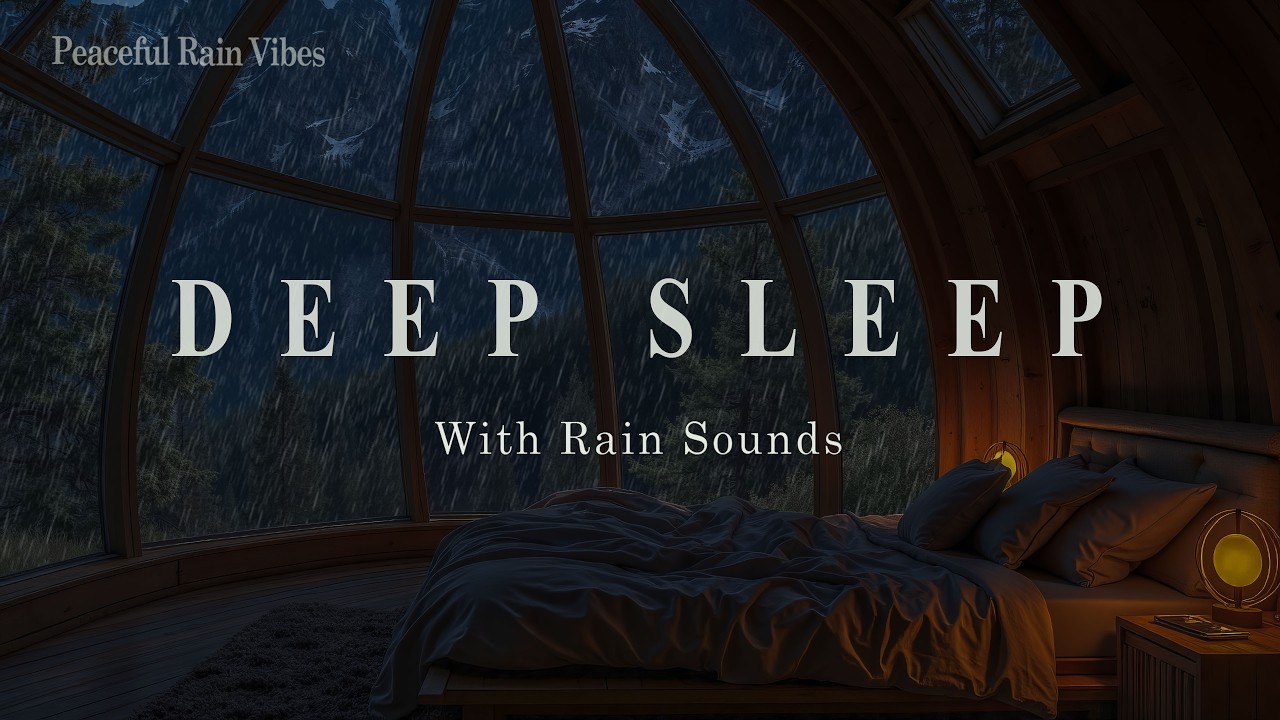 Relaxing Sleep Music + Insomnia 🌧️ Relaxing Piano & Rain Sounds for Stress Relief and Deep Sleep