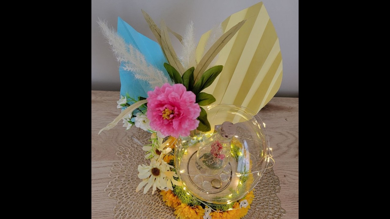 Beautiful blue and yellow arrangement