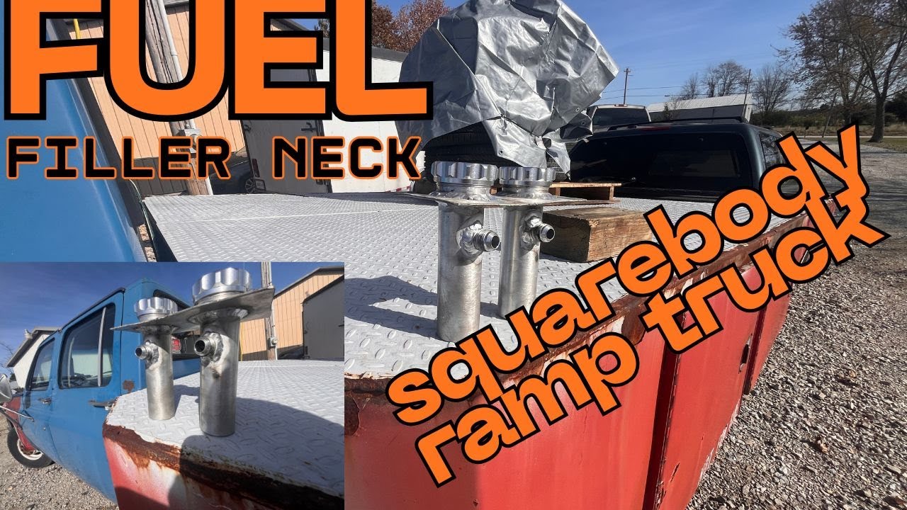 working on my 1991 chevy ramp truck! (fuel filler neck)