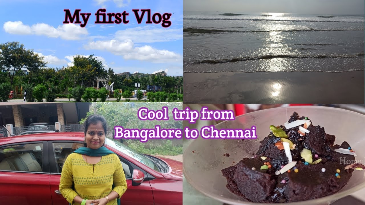 My First Travel vlog /Tamil travel vlog / Bangalore to Chennai vlog / Beautiful road ride to Chennai