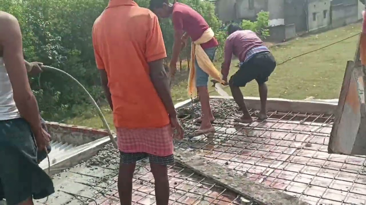 Construction of Roof Slab Concrete -Techniques Reinforcement/Roof Construction 2025-part-1