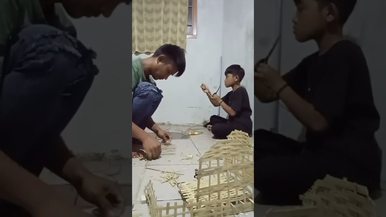 Tutorial Bikin miniatur saung