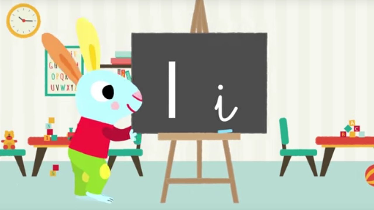 Les lettres de l'alphabet - Apprendre à écrire le I avec Pinpin et Lili