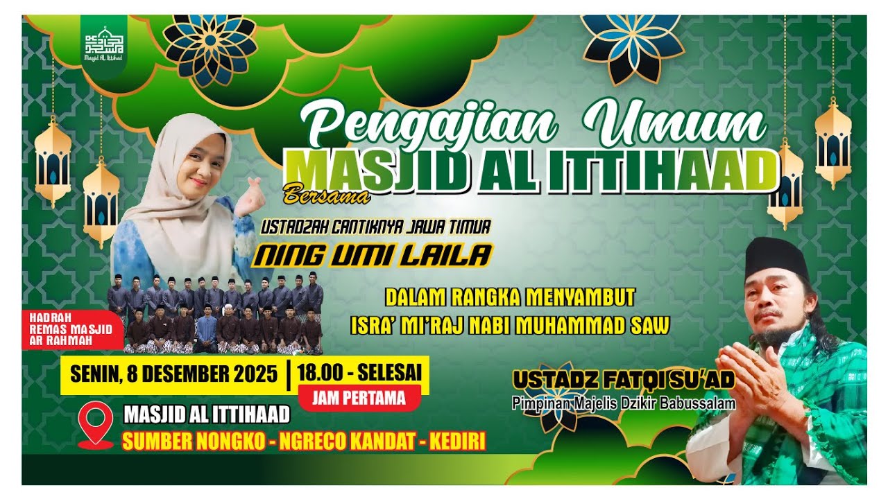 #LIVE PENGAJIAN UMUM BERSAMA NING UMI LAILA (JAM PERTAMA) & HADRAH REMAS AR-RAHMAN // Ngreco //
