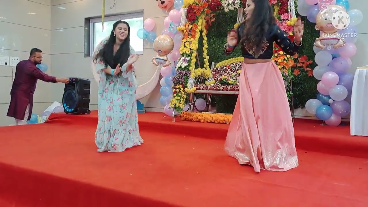 Sister's baby shower dance | janm baicha |yenar ek nava pahuna | khopoli | Mansi more | vlog soon 😍