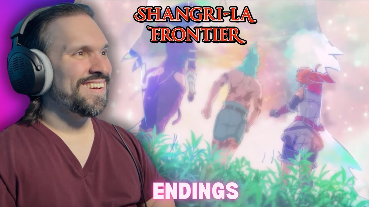 NEW ANIME FAN Reacts To Shangri-La Frontier ALL Endings (1-4)
