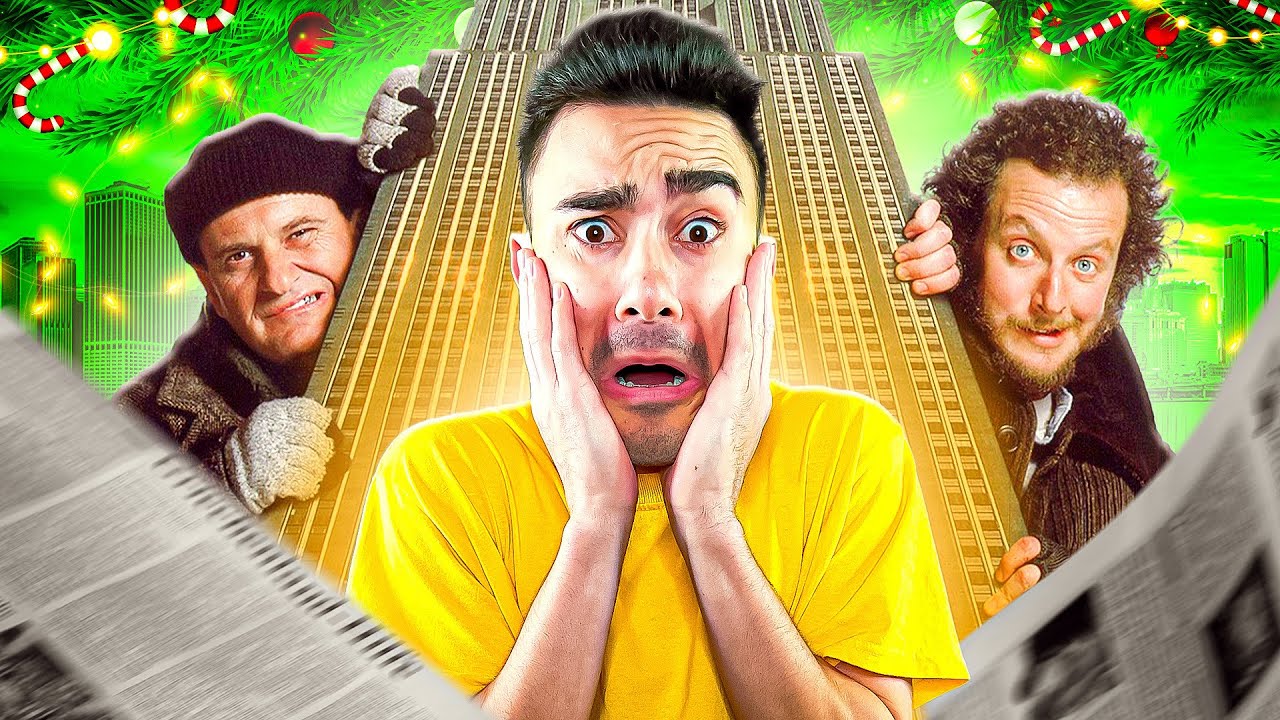 Caillou Watches Home Alone 2 | Hilarious Christmas Comedy Skit