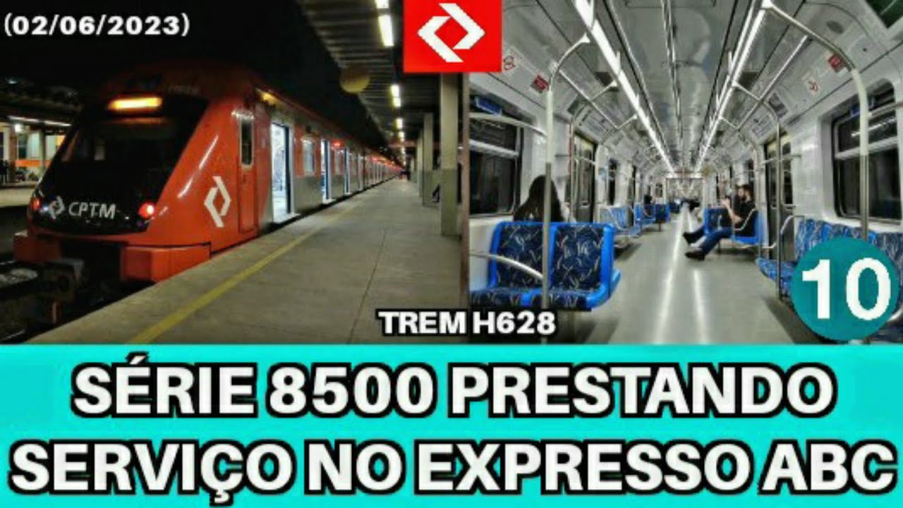 CPTM | Série 8500 (H628) operando no Expresso ABC - Linha 10 Turquesa