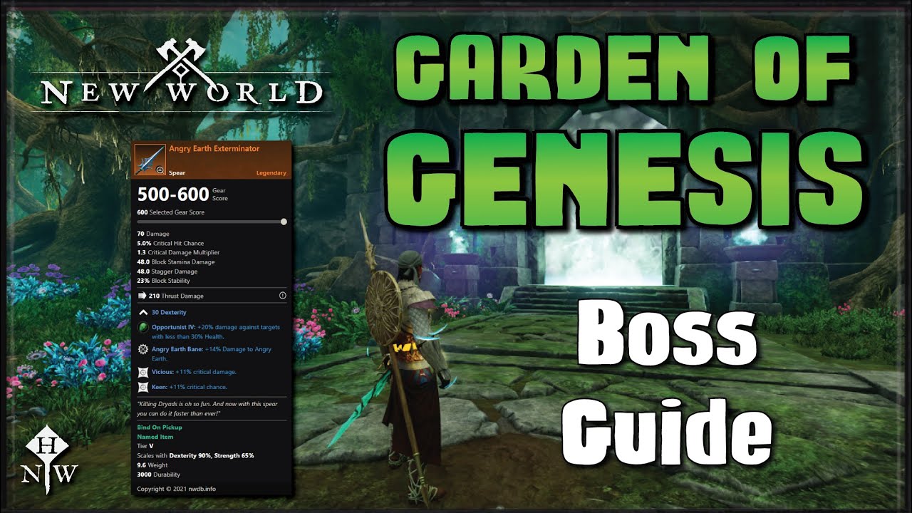 New World - Garden of Genesis Boss Guide (Mechanics, Phases, Abilities) - nwhub.gg