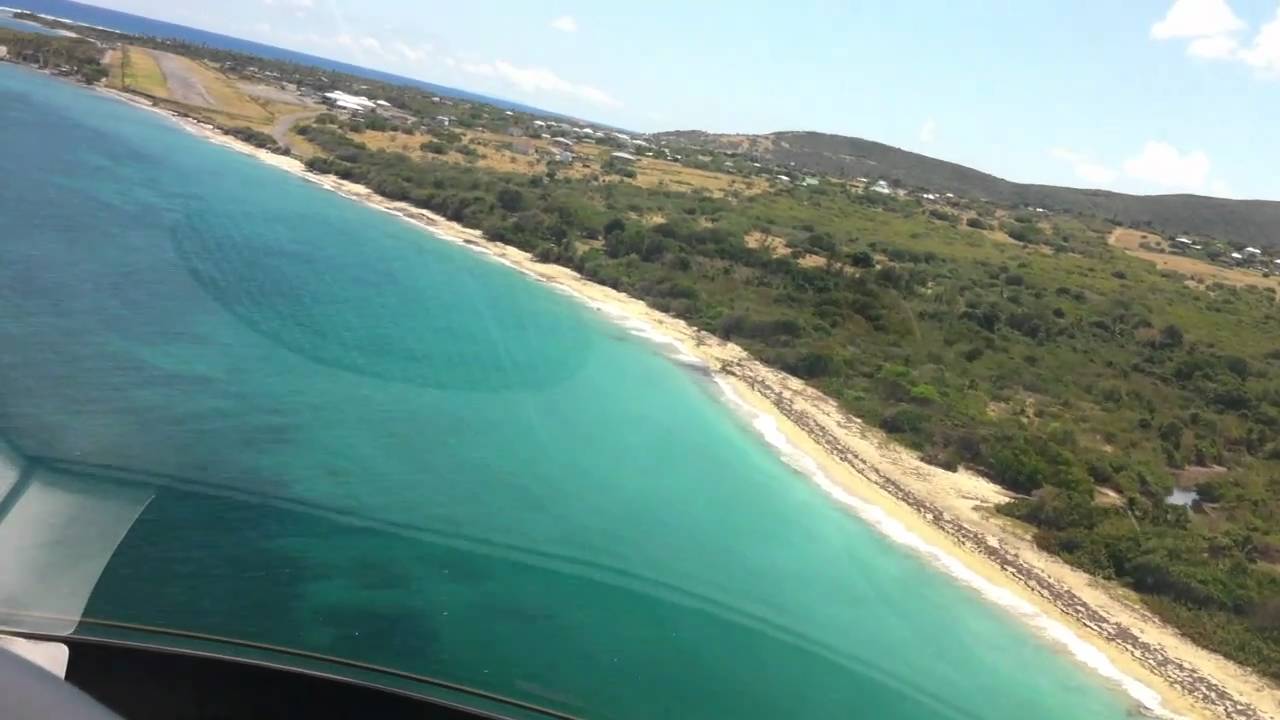 Landing a Hawker 4000 in Nevis