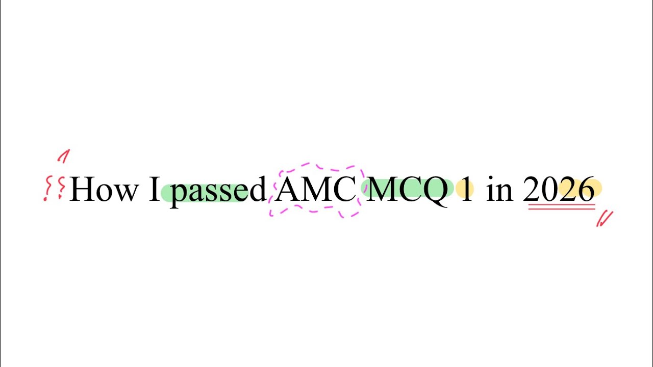 How I passed my AMC 1 in 2026