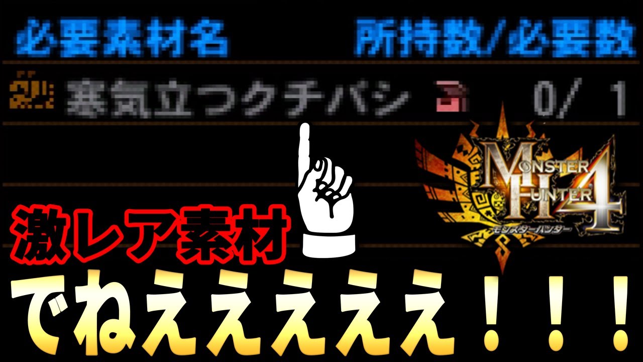寒気立つクチバシが出なさすぎて狂った【(モンハン4)MH4】