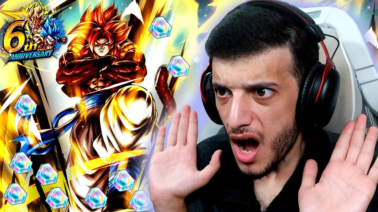 تفجير بكجات الترا غوجيتا 18.000 الف جوهرة  😱😱  | DRAGON BALL LEGENDS 6th Anniversary