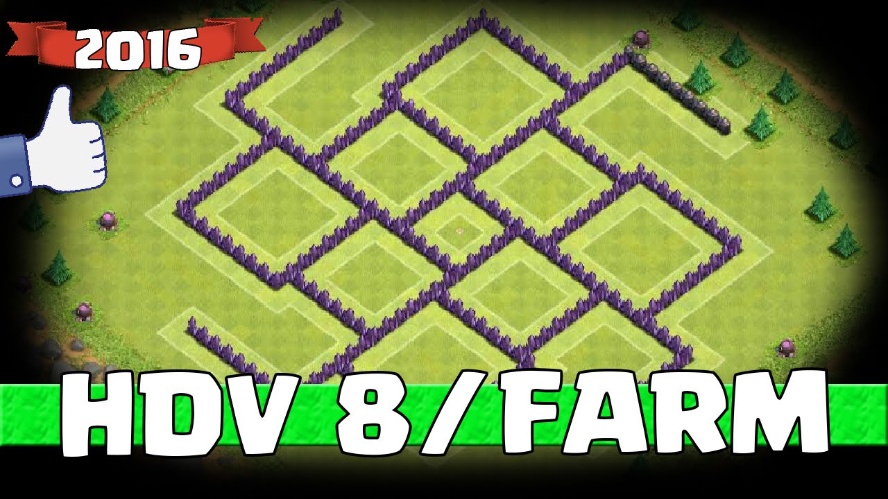 Village HDV 8 Farming pour 2016 ! | Clash of Clans