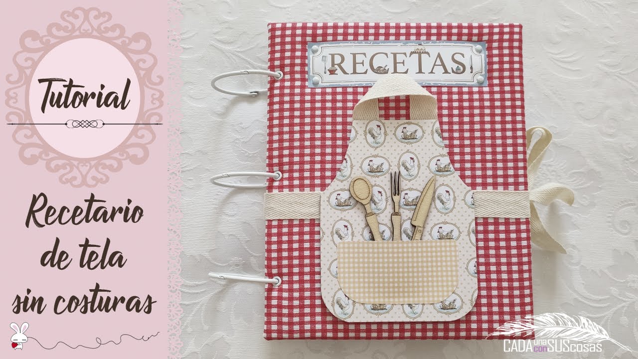 ¡RECETARIO! Encuadernación muy fácil IDEAL PRINCIPIANTES sin costuras