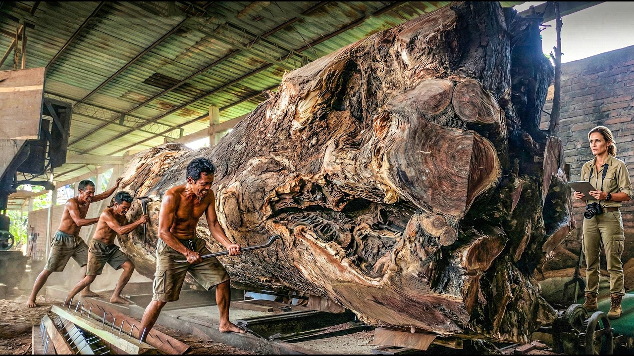 The Hidden Mystery Inside Rare Johar Hardwood at a Massive Sawmill