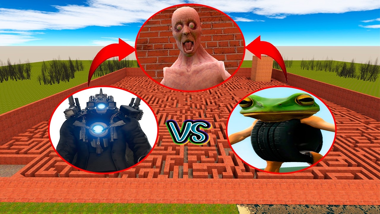 SCP 096 VS BONECA AMBALABU VS SKIBIDI TOILET CAMERAMAN  IN GARRY'S MOD