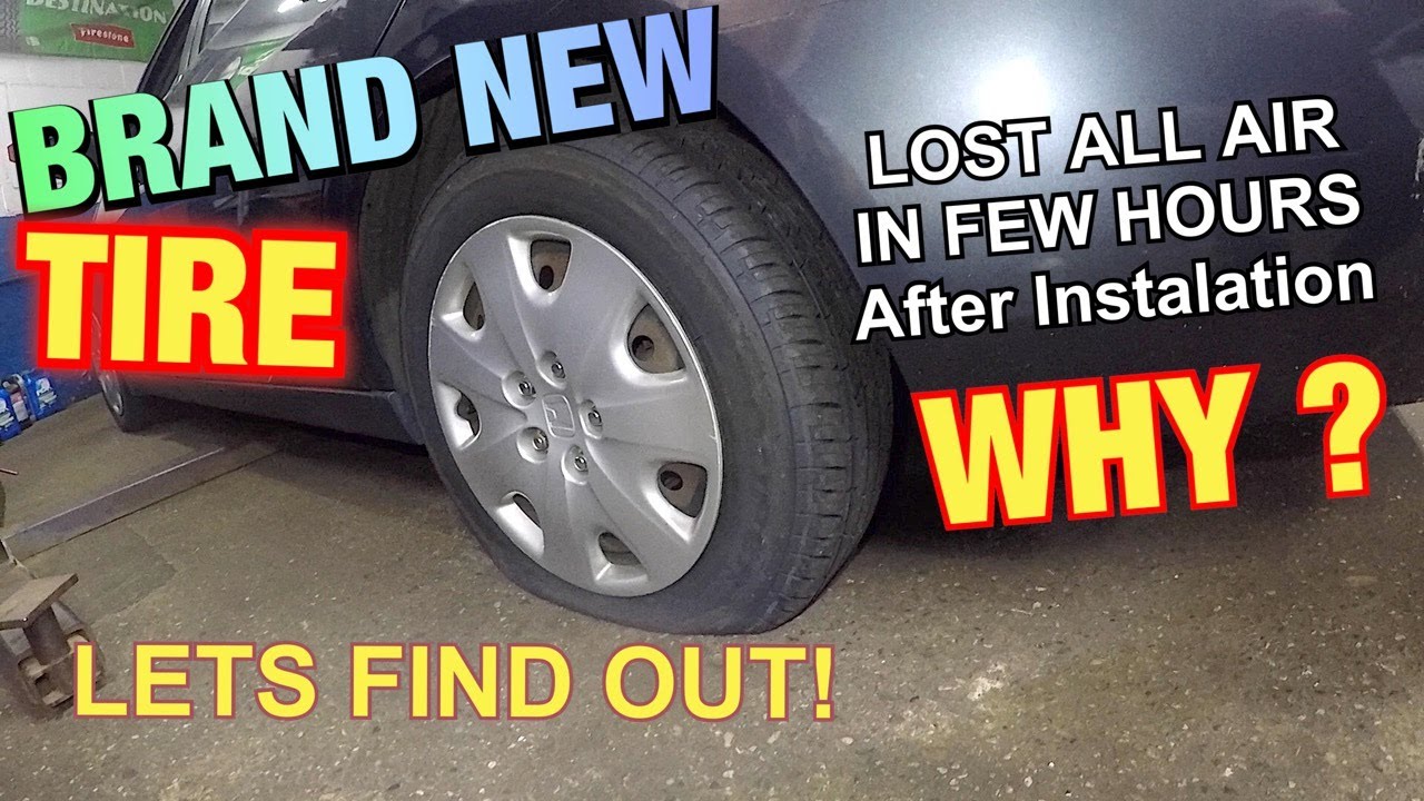 This is a lesson for new tire buyers, Brand new tires and lost all air over night WHY?