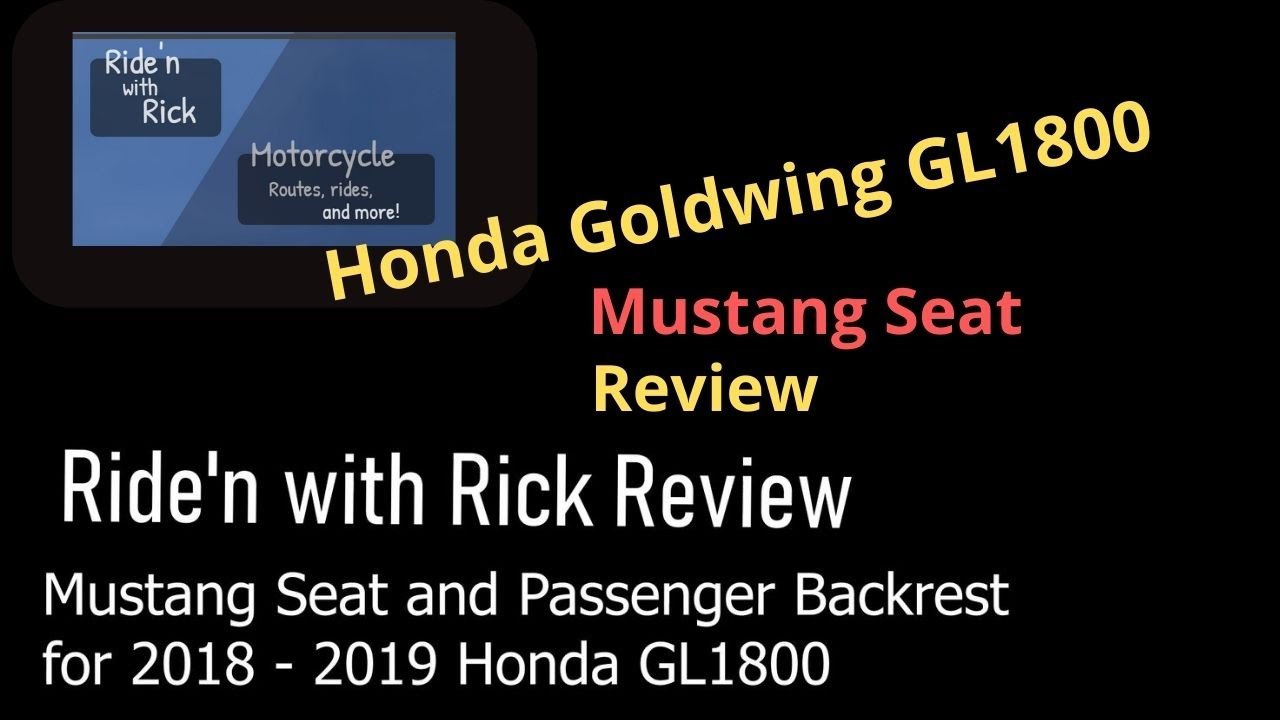 Review - Mustang seat and Passenger Backrest for 2018-2019 Honda Goldwing GL 1800 Tour