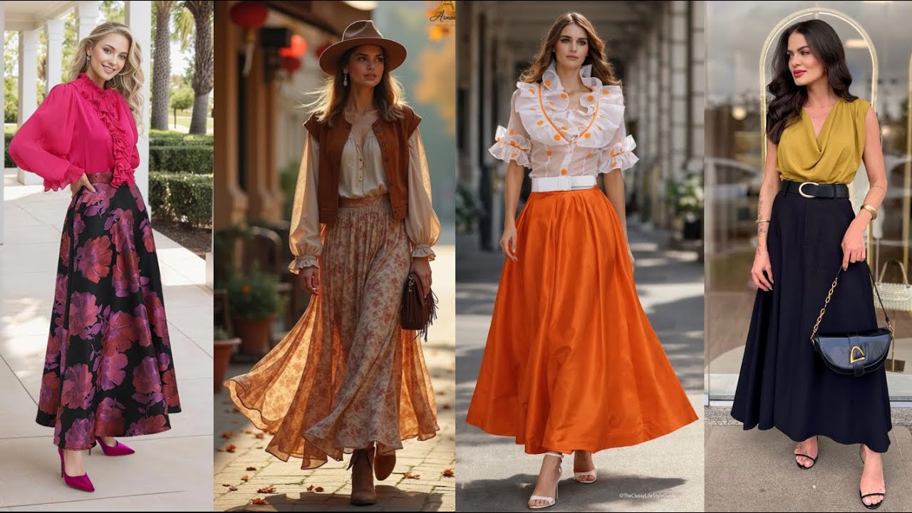 Trendy New Summer Long SKIRTS Outfit ideas For 2026