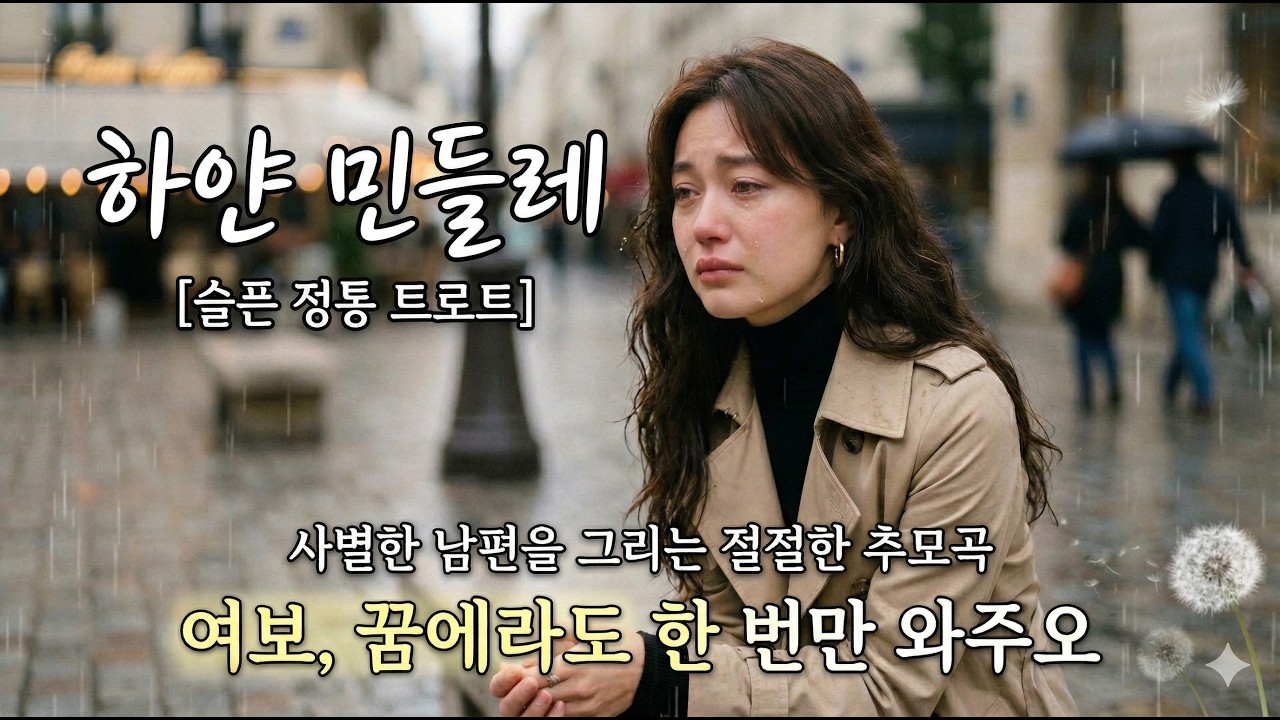 [슬픈 정통 트로트] 하얀 민들레 - 