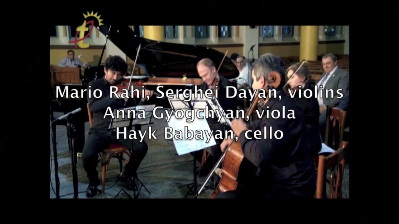 Naji Hakim : VARIATIONS  on a Marian Hymn for string quartet - يَا مَرْيمُ البِكْرُفُقْتِ