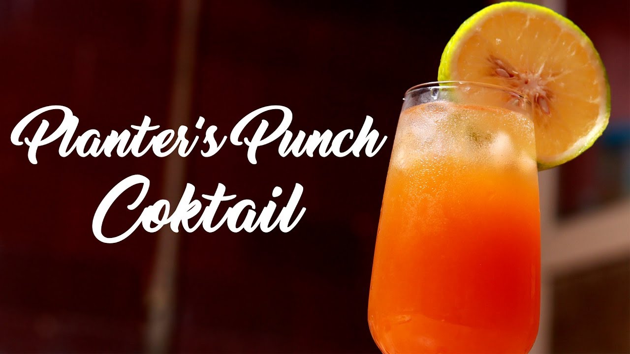Planter's Punch Cocktail an Easy Making Homemade Refreshing Drink