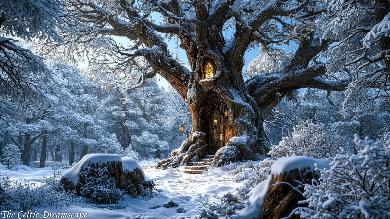 🌨️ Whispers of the Frozen Woods – Relaxing Celtic Winter Music for Peaceful Mind & Healing
