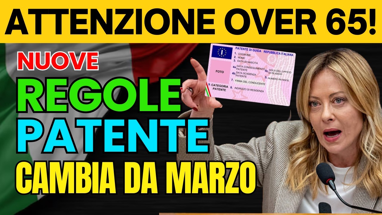 🚨 NUOVE REGOLE PATENTE 2026: Cosa Cambia da Marzo | ATTENZIONE Over 65!