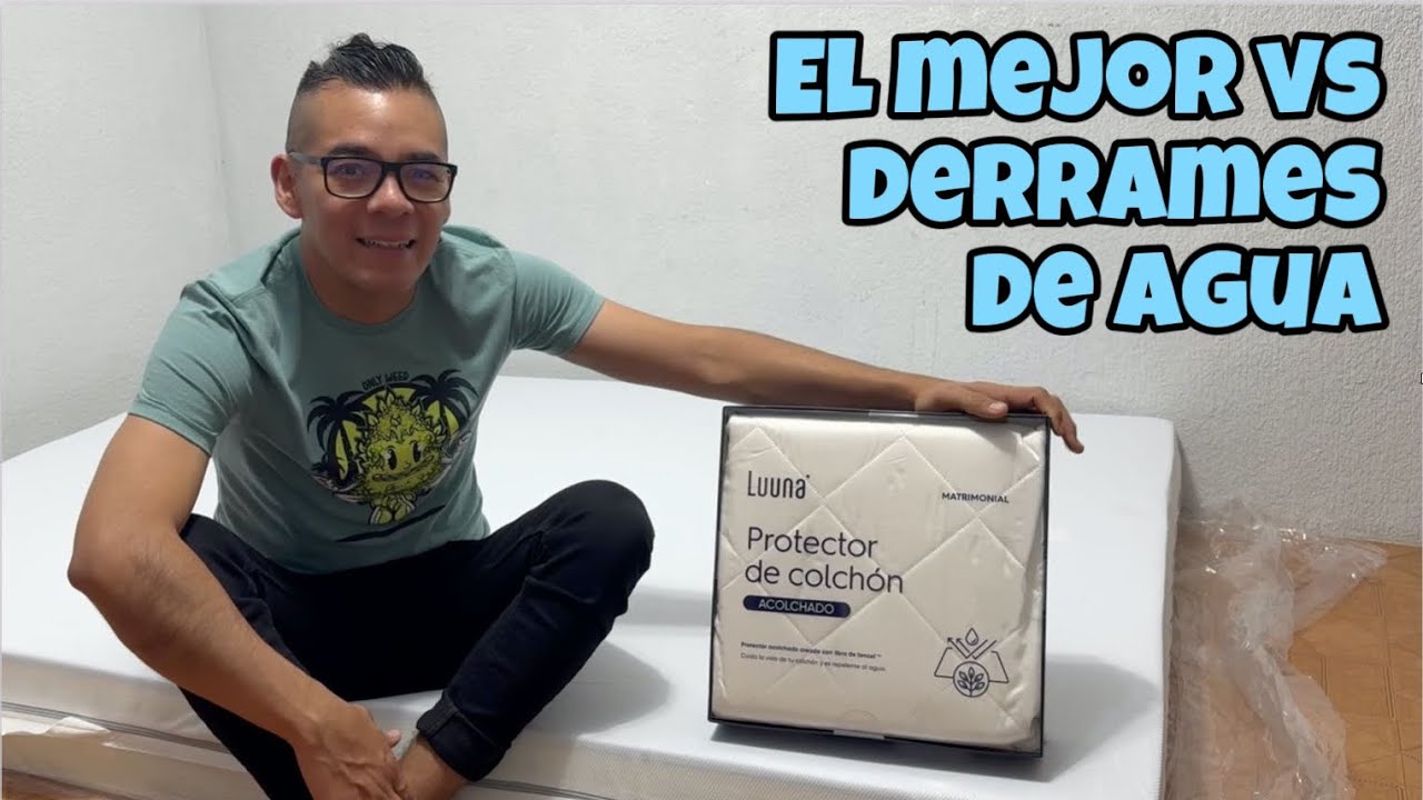 Luuna Protector de Colchón  Acolchonado - Review y Prueba vs Agua