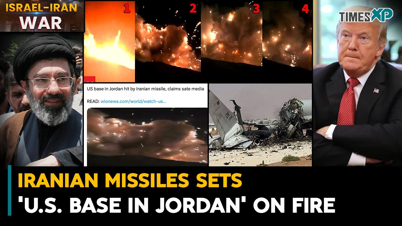 Iranian Missiles Sets 'U.S. Base In Jordan' On Fire| Iran-Israel-U.S. War