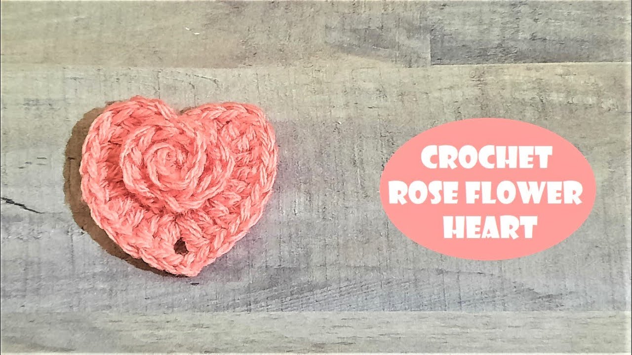 Crocher Rose Flower Heart | Crochet With Samra