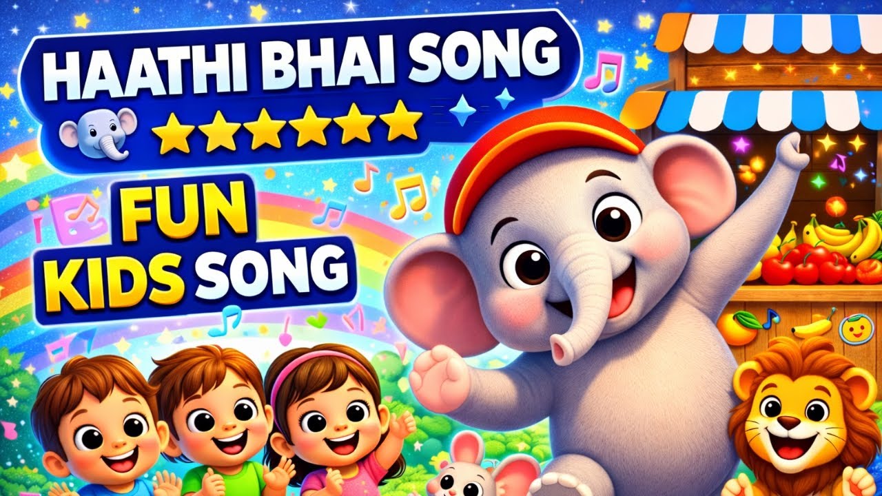 Haathi Bhai Chale Bazaar | Fun Kids Song with Actions | BTTV Kids