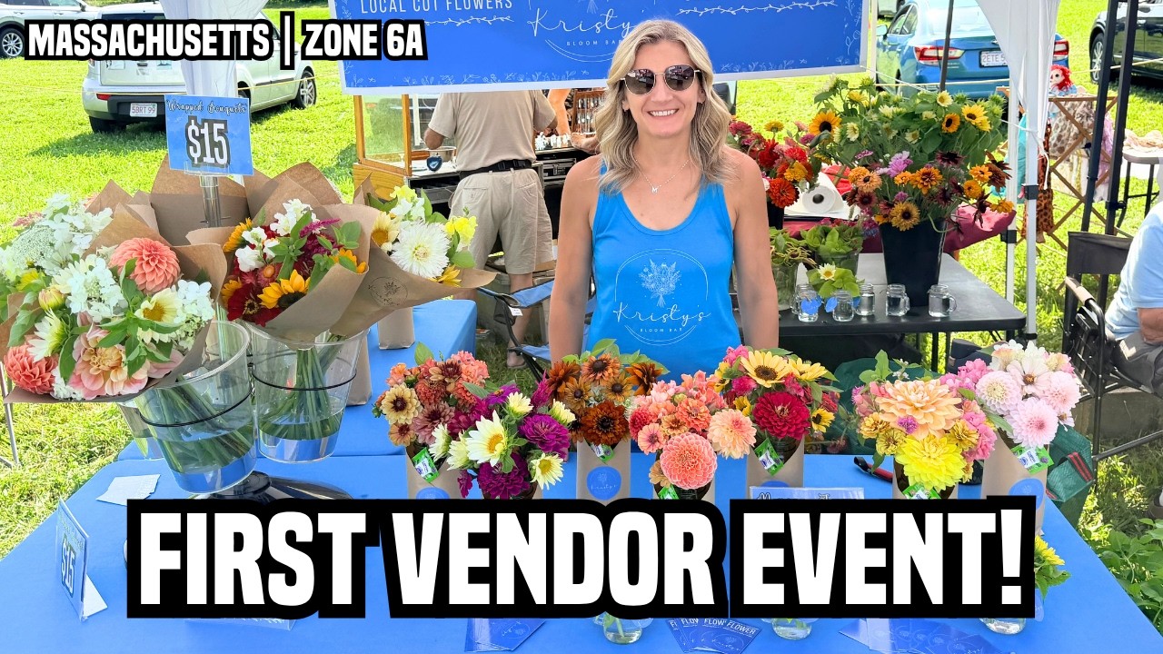 I Took My Flower Stand to My FIRST Vendor Event! Here's What Happened