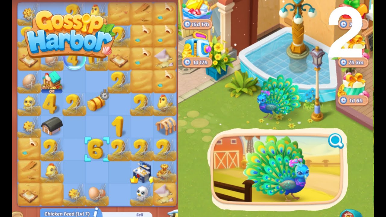 Gossip Harbor : Merge Game /Fabulous Peacock Part 2
